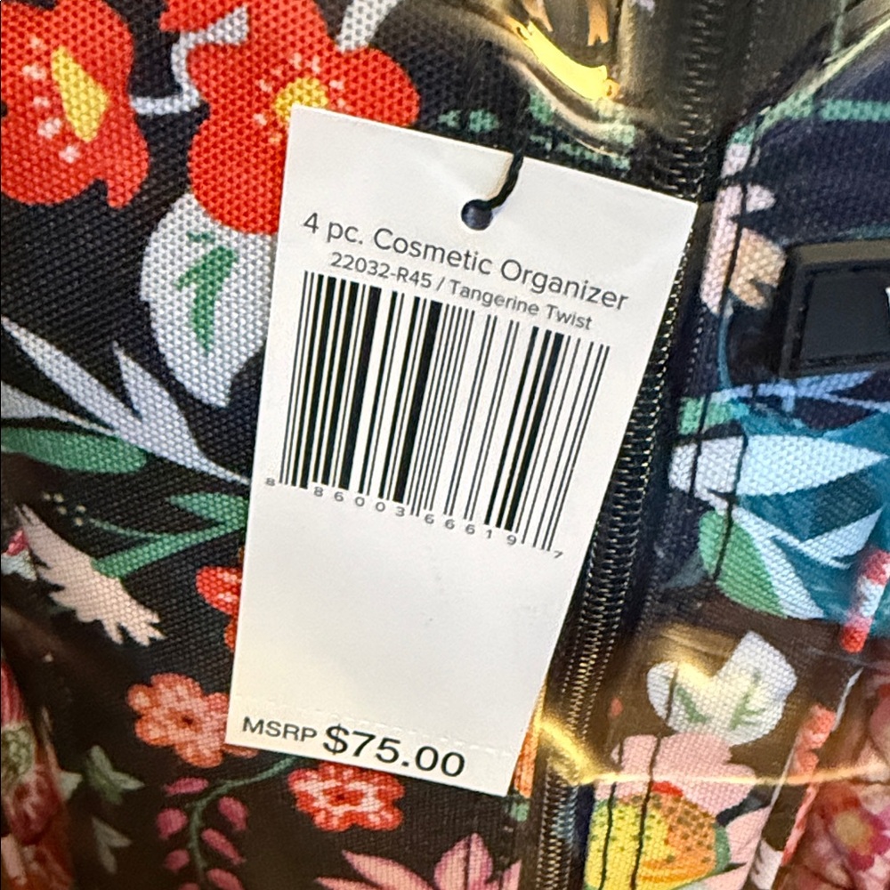 Vera Bradley Black Floral Travel Bag - Picture 2 of 6